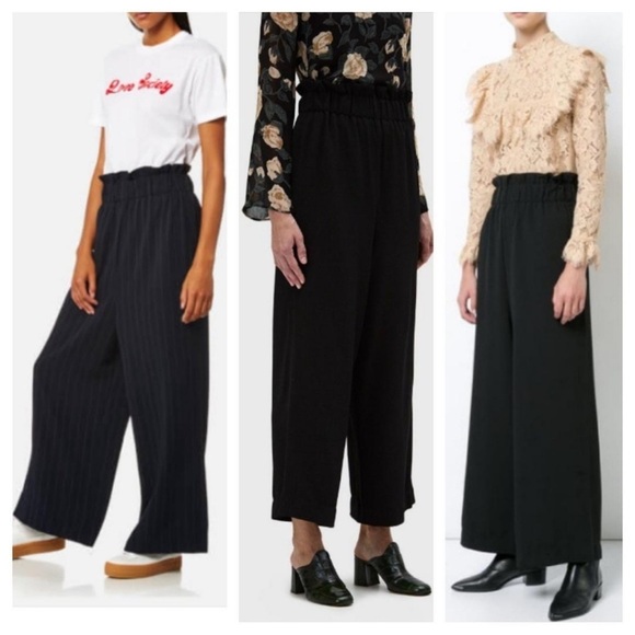 Ganni Women's Clark Pinstripe Trousers - Total Eclipse size 2 - Picture 8 of 8